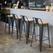 Bolero Bistro Hoge Barstoel met Houten Zitting Grijs (4 Stuks) - Bolero FB624 8