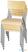 Bolero Cantina Gegalvaniseerd Stalen Stoelen Met Houten Zitting En Rugleuning (4 Stuks), Bolero FB946 5