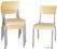 Bolero Cantina Gegalvaniseerd Stalen Stoelen Met Houten Zitting En Rugleuning (4 Stuks), Bolero FB946 6