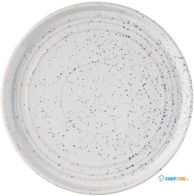 Olympia Cavolo Wit Spikkel Platte Ronde Bord - 180mm (Doos 6) - FD902