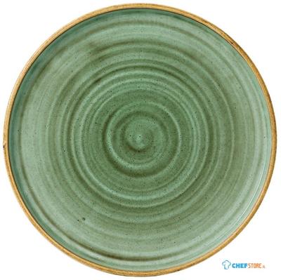 Churchill Stonecast Samphire Green Bord met Opstaande Rand 25.9 cm Pak van 6 - FJ914