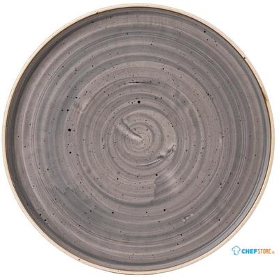 Churchill Stonecast Grey Bord met Opstaande Rand 16 cm Pak van 6 - FJ919