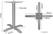 Bolero Gietijzeren Tafelpoot Grijs 611(B)x720(H)mm - Bolero FT028 5