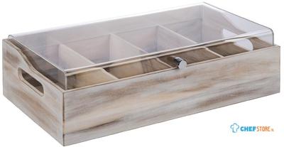 Aps Bestekbak Met Deksel 510x280mm Donkerbruin, APS FT157