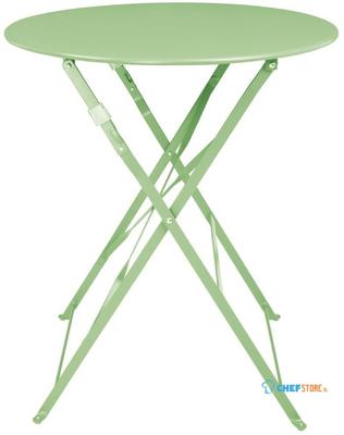 Bolero Stalen Klaptafel Rond Lichtgroen 595mm - Bolero FT272