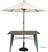 Bolero Aluminium Outdoor Tafel 120x76x76cm Donker Houtdessin - Bolero FT955 6