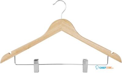 Bolero Houten Hanger met Antislipclips (pak van 10) - FU396