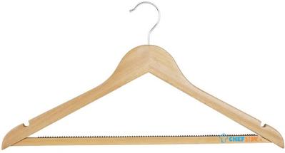 Bolero Natuurlijke Houten Hangers (pak van 10) - FU399