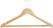 Bolero Natuurlijke Houten Hangers (pak van 10) - FU399