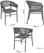 Bolero Florence Grijze Mix Touw Twist Rieten Stoelen (pak van 2) - FU533 6