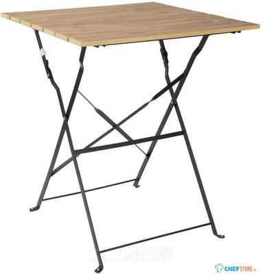 Bolero Perth Bestrating Stijl Vierkante Tafel Houteffect - FU538