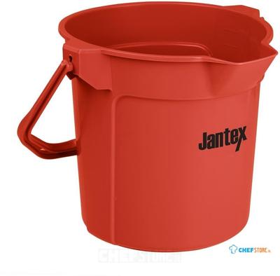 Jantex Rode Maatemmer met Schenktuit 10ltr - FU832