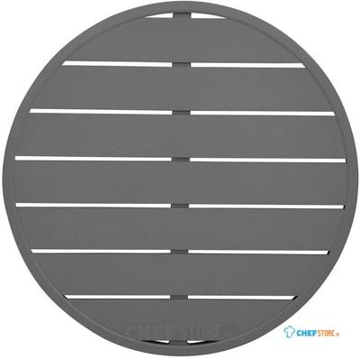 Bolero Aluminium Rond Tafelblad Donkergrijs 580mm - Bolero FX037