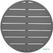 Bolero Aluminium Rond Tafelblad Donkergrijs 580mm - Bolero FX037