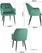 Bolero Lia Velvet Stoelen Donkergroen (2 Stuks) - Bolero FX070 7