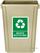 Jantex Smalle Afvalbak Beige 60ltr - FX149 6