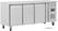 3-deurs gekoelde werkbank 60cm diep | 2/3GN | Geforceerd | Wielen | Polar G378