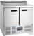 Gekoelde saladette | 2 deuren | RVS werkblad | Deksel 5x 1/6GN | 254 liter | G604