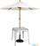 Bolero Bistro Gegalvaniseerd Stalen Tafel Vierkant 668mm - Bolero GC866 3