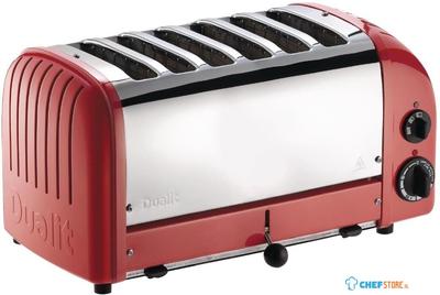 Dualit Vario broodrooster | 6 sleuven | rood | 60154 | GD395