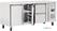 Gekoelde werkbank | 2 deuren | 2 laden | 1/1GN | Geforceerd | GD874