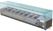 Opzetkoelvitrine | 8x GN1/3 + 1x GN1/2 | Glaswand | Polar GD877 8