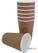 Fiesta Hot Cups met gerimpeld wand lichtbruin 48cl x25 | GF025 10