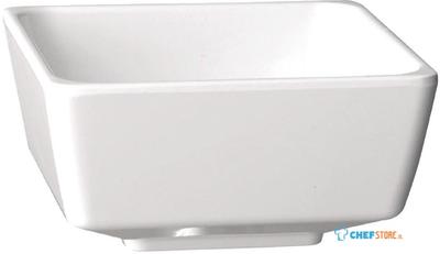 Vierkante melamine kom Float 19cm wit | GF096