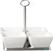 Vierkante melamine kom Pure 9cm wit | GF132 5