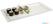 Melamine rechthoekige schaal | wit | 35,5x18cm | GF158