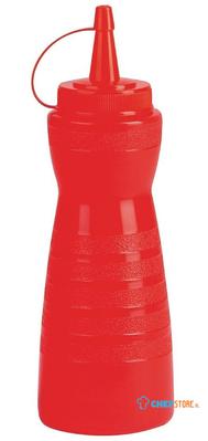 Knijpfles Met Dop | 340ml |  Rood | Vogue | GF251