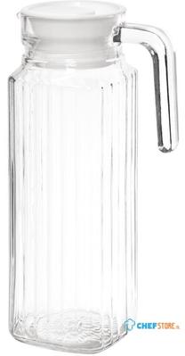 Olympia glazen kan met deksel 1ltr | GF922
