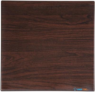 Bolero vierkant tafelblad donkerbruin 60cm | GG635