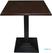 Bolero vierkant tafelblad donkerbruin 70cm | GG639 2