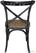 Bolero houten stoelen met gekruiste rugleuning black wash (2 stuks) | GG654 2