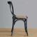 Bolero houten stoelen met gekruiste rugleuning black wash (2 stuks) | GG654 6