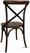 Bolero houten stoel met gekruiste rugleuning walnoot (2 stuks) | GG658 3