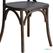 Bolero houten stoel met gekruiste rugleuning walnoot (2 stuks) | GG658 7