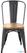 Bolero Stalen Stoelen met Houten Zitting Grijs (4 Stuks) - Bolero GG708 3