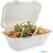 Vegware composteerbare bagasse voedseldozen met scharnierdeksel 22,8cm | GH026 8