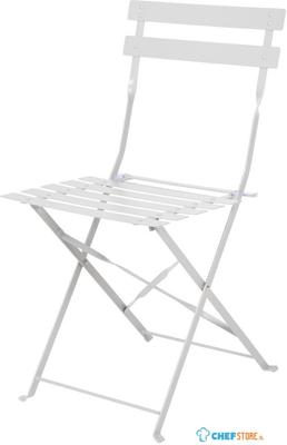 Bolero stalen opklapbare stoelen grijs - 2 stuks - GH551
