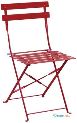 Bolero stalen opklapbare stoelen rood | GH555