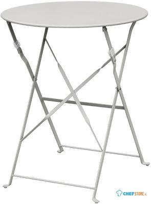Bolero ronde stalen opklapbare tafel grijs 59,5cm | GH556
