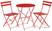 Bolero ronde stalen opklapbare tafel rood 59,5cm | GH560 2