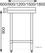 Rvs Werktafel Met Achteropstand | 60cm | Vogue | GJ505 6
