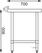 Rvs Werktafel Met Achteropstand | 60cm | Vogue | GJ505 7