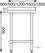 Rvs Werktafel Met Achteropstand | 90cm | Vogue | GJ506 5
