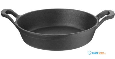 Olympia gietijzeren ronde pan met oren 18cm | GJ554