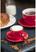 Olympia espresso schotel rood | GK085 7