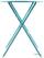 Bolero ronde stalen opklapbare tafel turquoise 59,5cm | GK983 2